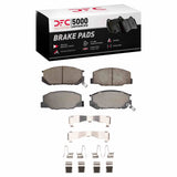 Dynamic Friction 1982-1985 Toyota Celica Front 5000 Advanced Ceramic Brake Pads and Hardware Kit by Dynamic Friction Company 1551-0245-01