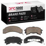 Dynamic Friction 1984-1988 Pontiac 6000 Rear 5000 Advanced Semi Metallic Brake Pads by Dynamic Friction Company 1551-0262-00