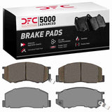 Dynamic Friction 1984-1989 Toyota Van Front 5000 Advanced Ceramic Brake Pads by Dynamic Friction Company 1551-0263-00