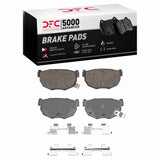 Dynamic Friction 1987-1989 Nissan 300ZX Rear 5000 Advanced Ceramic Brake Pads and Hardware Kit by Dynamic Friction Company 1551-0272-03