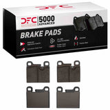 Dynamic Friction 1978-1989 BMW 733I Rear 5000 Advanced Low Metallic Brake Pads by Dynamic Friction Company 1551-0288-00
