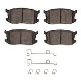 Dynamic Friction 1981-1985 Mazda GLC Front 5000 Advanced Semi Metallic Brake Pads and Hardware Kit by Dynamic Friction Company 1551-0297-02