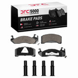 Dynamic Friction 1982-1993 Ford Mustang Front 5000 Advanced Semi Metallic Brake Pads and Hardware Kit by Dynamic Friction Company 1551-0310-02
