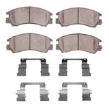 Dynamic Friction 1988-1991 Subaru XT Front 5000 Advanced Ceramic Brake Pads and Hardware Kit by Dynamic Friction Company 1551-0311-02