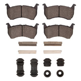 Dynamic Friction 1983-1987 Mazda 626 Front 5000 Advanced Semi Metallic Brake Pads and Hardware Kit