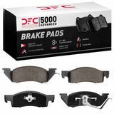 Dynamic Friction 1987-1990 Dodge Dakota 4WD Front 5000 Advanced Semi Metallic Brake Pads by Dynamic Friction Company 1551-0344-00