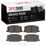 Dynamic Friction 1987-1993 Lexus ES250 Front 5000 Advanced Ceramic Brake Pads by Dynamic Friction Company 1551-0356-00