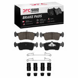 Dynamic Friction 1986-1994 Suzuki Samurai Front 5000 Advanced Semi Metallic Brake Pads and Hardware Kit by Dynamic Friction Company 1551-0359-01