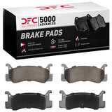 Dynamic Friction 1987-1995 Mazda 323 Rear 5000 Advanced Semi Metallic Brake Pads by Dynamic Friction Company 1551-0366-00
