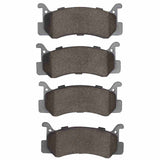 Dynamic Friction 1987-1995 Mazda 323 Rear 5000 Advanced Semi Metallic Brake Pads by Dynamic Friction Company 1551-0366-00