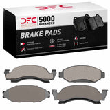 Dynamic Friction 1986-1993 Ford F-150 4WD Front 5000 Advanced Semi Metallic Brake Pads by Dynamic Friction Company 1551-0375-00