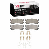 Dynamic Friction 1988-1991 Mazda 929 Rear 5000 Advanced Ceramic Brake Pads and Hardware Kit by Dynamic Friction Company 1551-0390-01