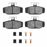 Dynamic Friction 1988-2000 Volvo V90 Rear 5000 Advanced Low Metallic Pads & Hardware Kit by Dynamic Friction Company 1551-0391-01