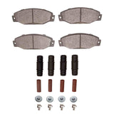 Dynamic Friction 1988-1990 Dodge Monaco Front 5000 Advanced Semi Metallic Brake Pads and Hardware Kit by Dynamic Friction Company 1551-0393-01