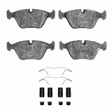 Dynamic Friction 1989-1991 Audi 100 Quattro Front 5000 Advanced Low Metallic Brake Pads and Hardware Kit by Dynamic Friction Company 1551-0394-02