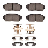 Dynamic Friction 1986-1993 Honda Accord Coupe Front 5000 Advanced Ceramic Brake Pads and Hardware Kit by Dynamic Friction Company 1551-0409-01