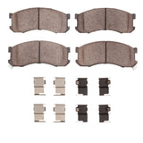 Dynamic Friction 1989-1991 Mazda MPV Front 5000 Advanced Semi Metallic Brake Pads and Hardware Kit by Dynamic Friction Company 1551-0428-01
