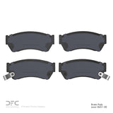 Dynamic Friction 1989-2001 Chevrolet Metro Front 5000 Advanced Semi Metallic Brake Pads by Dynamic Friction Company 1551-0451-00