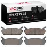 Dynamic Friction 1990-1996 Ford Escort Rear 5000 Advanced Ceramic Brake Pads by Dynamic Friction Company 1551-0458-00