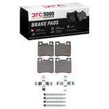 Dynamic Friction 1993-1995 Mercedes-Benz E320 Rear 5000 Advanced Low Metallic Brake Pads and Hardware Kit by Dynamic Friction Company 1551-0495-01