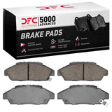 Dynamic Friction 1990-1993 Honda Accord Coupe Front 5000 Advanced Ceramic Brake Pads by Dynamic Friction Company 1551-0496-00