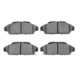 Dynamic Friction 1990-1993 Honda Accord Coupe Front 5000 Advanced Ceramic Brake Pads by Dynamic Friction Company 1551-0496-00