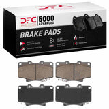 Dynamic Friction 1990-1997 Lexus LX450 Front 5000 Advanced Semi Metallic Brake Pads by Dynamic Friction Company 1551-0502-00
