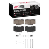 Dynamic Friction 1993-1997 Lexus LX450 Front 5000 Advanced Semi Metallic Brake Pads and Hardware Kit by Dynamic Friction Company 1551-0502-01