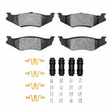 Dynamic Friction 1989-2010 Chrysler Concorde Rear 5000 Advanced Semi Metallic Brake Pads and Hardware Kit by Dynamic Friction Company 1551-0512-01