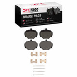 Dynamic Friction 1974-2016 Land Rover Defender 90 Rear 5000 Advanced Low Metallic Brake Pads and Hardware Kit by Dynamic Friction Company 1551-0518-11