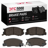 Dynamic Friction 1991-1997 Toyota Previa Front 5000 Advanced Ceramic Brake Pads by Dynamic Friction Company 1551-0527-00