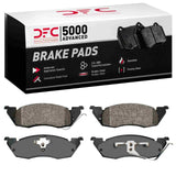 Dynamic Friction 1991-1998 Dodge Dakota RWD Front 5000 Advanced Semi Metallic Brake Pads by Dynamic Friction Company 1551-0529-00