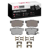 Dynamic Friction 1999-2004 Acura RL Rear 5000 Advanced Ceramic Brake Pads and Hardware Kit by Dynamic Friction Company 1551-0536-02