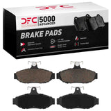 Dynamic Friction 1986-1993 Ford Mustang Rear 5000 Advanced Semi Metallic Brake Pads by Dynamic Friction Company 1551-0545-00