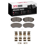 Dynamic Friction 1992-2006 Mazda MPV Front 5000 Advanced Ceramic Brake Pads and Hardware Kit by Dynamic Friction Company 1551-0551-01