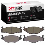 Dynamic Friction 1984-2005 Volkswagen Derby (Mexico) Front 5000 Advanced Low Metallic Brake Pads by Dynamic Friction Company 1551-0569-00