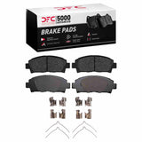 Dynamic Friction 1992-1995 Toyota MR2 Front 5000 Advanced Semi Metallic Brake Pads and Hardware Kit by Dynamic Friction Company 1551-0582-01