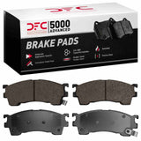 Dynamic Friction 1998-2003 Mazda Protege Front 5000 Advanced Ceramic Brake Pads by Dynamic Friction Company 1551-0637-00