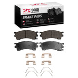 Dynamic Friction 1998-2003 Mazda Protege Front 5000 Advanced Ceramic Brake Pads and Hardware Kit by Dynamic Friction Company 1551-0637-01