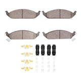 Dynamic Friction 1995-2000 Chrysler Cirrus Front 5000 Advanced Semi Metallic Brake Pads and Hardware Kit by Dynamic Friction Company 1551-0650-01