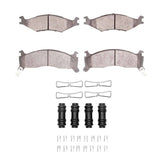 Dynamic Friction 1995-1997 Kia Sportage (USA/Canada) Front 5000 Advanced Semi Metallic Brake Pads and Hardware Kit by Dynamic Friction Company 1551-0670-01