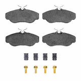 Dynamic Friction 1994-2004 Land Rover Range Rover Front 5000 Advanced Low Metallic Brake Pads and Hardware Kit by Dynamic Friction Company 1551-0676-01