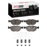 Dynamic Friction 1995-2006 Audi TT Quattro Front 5000 Advanced Low Metallic Brake Pads and Hardware Kit by Dynamic Friction Company 1551-0682-01