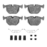 Dynamic Friction 1991-2008 BMW 740iL Rear 5000 Advanced Low Metallic Brake Pads and Hardware Kit by Dynamic Friction Company 1551-0683-01