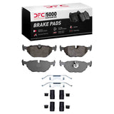 Dynamic Friction 1996-2003 BMW 540i Rear 5000 Advanced Low Metallic Brake Pads and Hardware Kit by Dynamic Friction Company 1551-0692-12