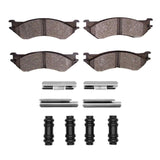 Dynamic Friction 1997-2004 Dodge B1500 Front 5000 Advanced Semi Metallic Brake Pads and Hardware Kit by Dynamic Friction Company 1551-0702-01