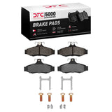 Dynamic Friction 1997-2004 Daewoo Leganza Rear 5000 Advanced Semi Metallic Brake Pads and Hardware Kit by Dynamic Friction Company 1551-0724-01