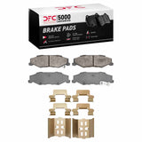Dynamic Friction 1997-2013 Cadillac XLR Rear 5000 Advanced Semi Metallic Brake Pads and Hardware Kit by Dynamic Friction Company 1551-0732-01