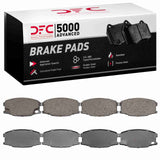 Dynamic Friction 1995-2004 Mitsubishi Fuso FE Rear/Front 5000 Advanced Semi Metallic Brake Pads by Dynamic Friction Company 1551-0734-00