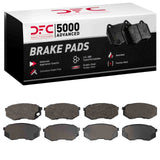 Dynamic Friction 1995-2004 Mitsubishi Fuso FE Front 5000 Advanced Semi Metallic Brake Pads by Dynamic Friction Company 1551-0735-00